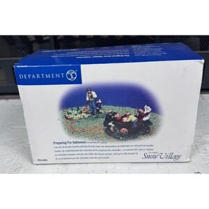 DEPARTMENT 56 Snow Village Preparing For Halloween #56.54982 (Set‎ of 2) 1999